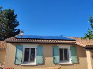 Vue sur installation photovoltaique